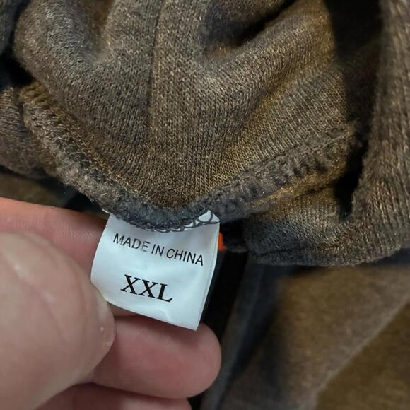 Dark Gray Hooded Sweatshirt with Pocket Mens size XXL - Picture 3 of 4